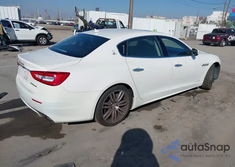 2017 Maserati Quattroporte S Granlusso z USA, uszkodzony, nr VIN ZAM56RPL4H1226584